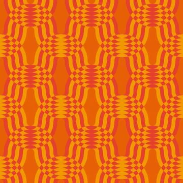 Geometric seamless pattern. Interlocking waves textile print. Stock Illustration