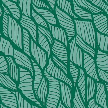 Geometric seamless pattern with intersecting lines similar striped plant leav Stock Illustration