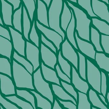 Geometric seamless pattern with intersecting lines similar stylization plant  Stock Illustration