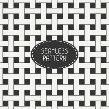 Geometric seamless pattern with intertwined bands. Wrapping paper. Paper for Stock Illustration