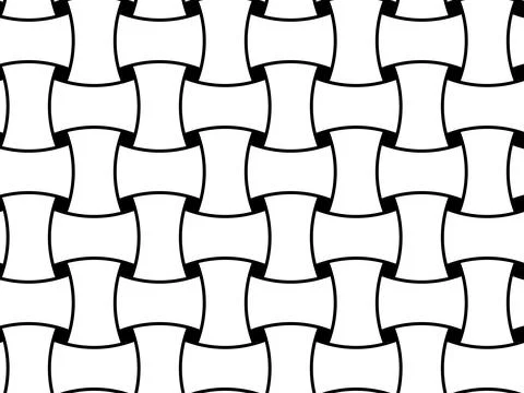 Geometric seamless pattern with intertwined bands. Wrapping paper. Tiling Illustrazione stock
