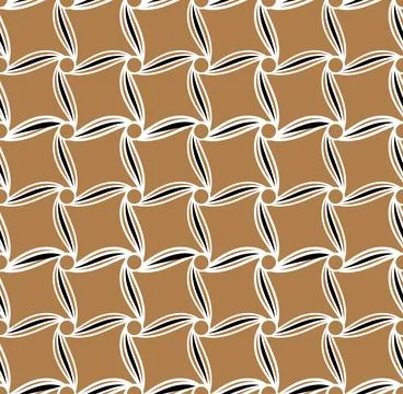 Geometric seamless pattern with intertwined bands. Wrapping paper. Tiling Illustrazione stock