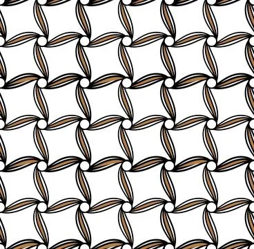 Geometric seamless pattern with intertwined bands. Wrapping paper. Tiling Stock Illustration