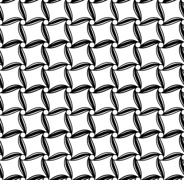 Geometric seamless pattern with intertwined bands. Wrapping paper. Tiling Stock Illustration
