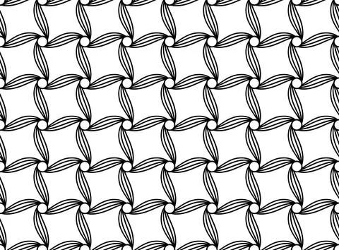 Geometric seamless pattern with intertwined bands. Wrapping paper. Tiling Illustrazione stock