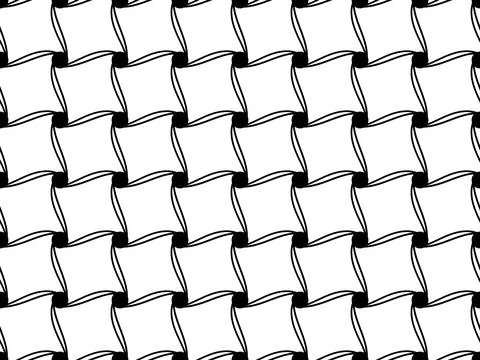 Geometric seamless pattern with intertwined bands. Wrapping paper. Tiling Illustrazione stock