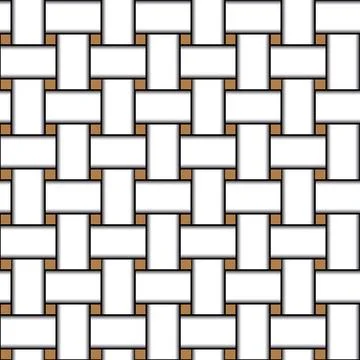 Geometric seamless pattern with intertwined bands. Wrapping paper. Tiling イラスト素材