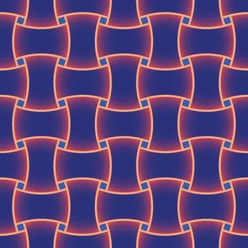 Geometric seamless pattern with intertwined bands. Wrapping paper. Tiling 스톡 일러스트