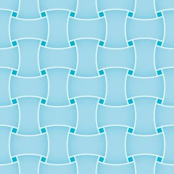 Geometric seamless pattern with intertwined bands. Wrapping paper. Tiling Stock Illustration