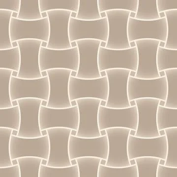 Geometric seamless pattern with intertwined bands. Wrapping paper. Tiling Illustrazione stock