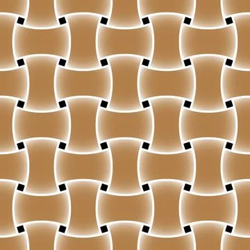 Geometric seamless pattern with intertwined bands. Wrapping paper. Tiling Illustrazione stock