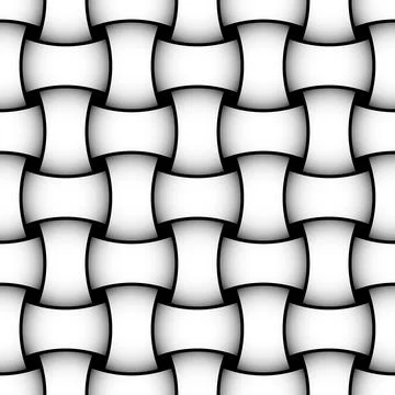 Geometric seamless pattern with intertwined bands. Wrapping paper. Tiling Illustrazione stock