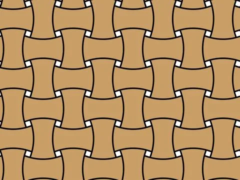 Geometric seamless pattern with intertwined bands. Wrapping paper. Tiling Illustrazione stock