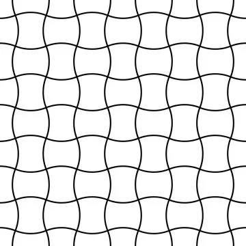 Geometric seamless pattern with intertwined bands. Wrapping paper. Tiling Stock Illustration