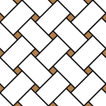 Geometric seamless pattern with intertwined bands. Wrapping paper. Tiling Illustrazione stock