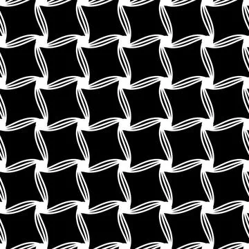 Geometric seamless pattern with intertwined bands. Wrapping paper. Tiling Illustrazione stock