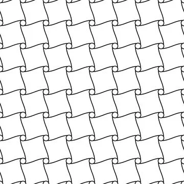 Geometric seamless pattern with intertwined bands. Wrapping paper. Tiling Stock Illustration