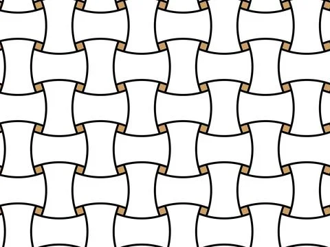 Geometric seamless pattern with intertwined bands. Wrapping paper. Tiling 스톡 일러스트