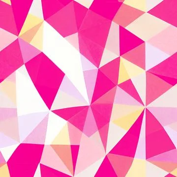 Geometric seamless pattern, irregular background. Art graphic pink print, a.. Stock Illustration