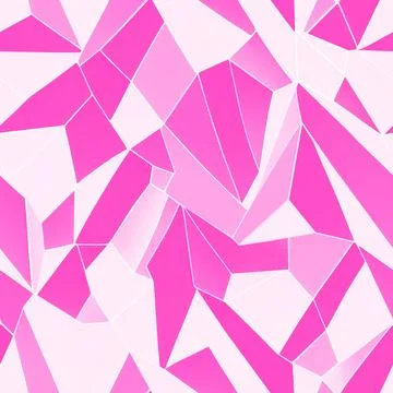 Geometric seamless pattern, irregular background. Art graphic pink print, a.. Stock Illustration