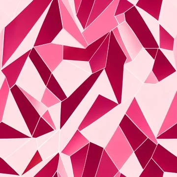 Geometric seamless pattern, irregular background. Art graphic pink print, a.. Stock Illustration