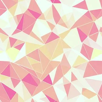 Geometric seamless pattern, irregular mosaic texture. Volumetric art graphi.. Stock Illustration