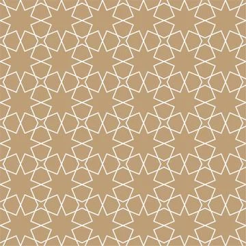 Geometric seamless pattern Islamic style, vector illustration Stock Illustration
