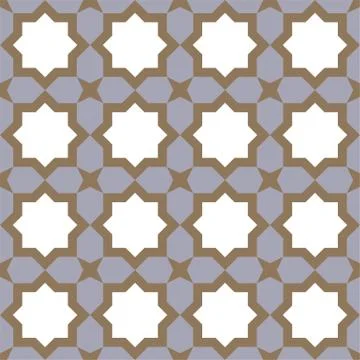 Geometric seamless pattern Islamic style, vector illustration Illustrazione stock