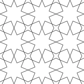 Geometric seamless pattern Islamic style, vector illustration Illustrazione stock