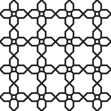 Geometric seamless pattern Islamic style, vector illustration Stock Illustration