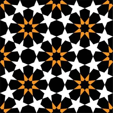 Geometric seamless pattern Islamic style, vector illustration Illustrazione stock