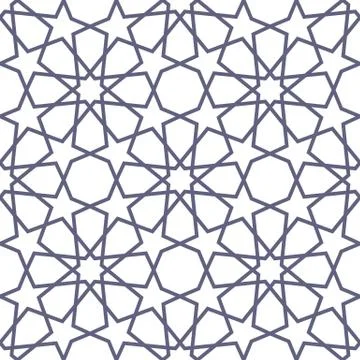 Geometric seamless pattern Islamic style, vector illustration Illustrazione stock