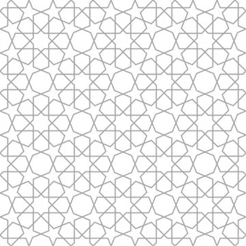 Geometric seamless pattern Islamic style, vector illustration Stock Illustration