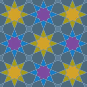 Geometric seamless pattern Islamic style, vector illustration Illustrazione stock