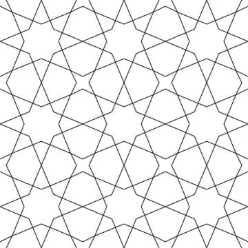 Geometric seamless pattern Islamic style, vector illustration イラスト素材