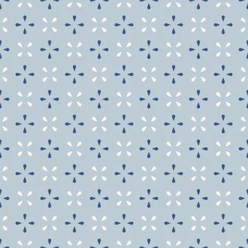 Geometric seamless pattern. Isolated objects on grey background, abstract sim Stock Illustration