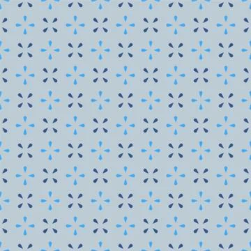 Geometric seamless pattern. Isolated objects on grey background, abstract sim Stock Illustration