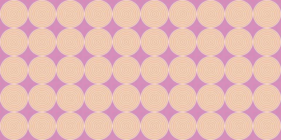 Geometric seamless pattern with line circles or dots, beige and pink colors 스톡 일러스트