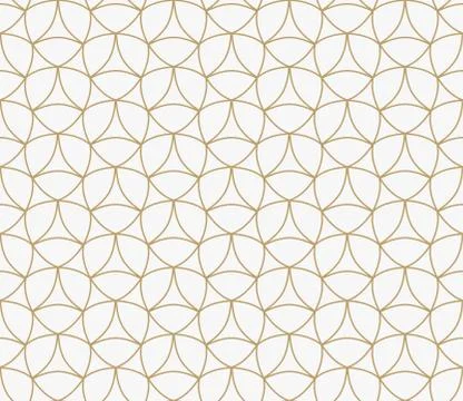 Geometric seamless pattern with line, modern minimalist style pattern backgro Stock Illustration