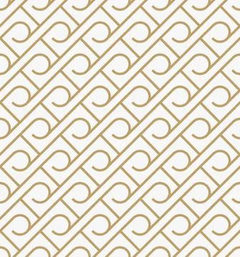 Geometric seamless pattern with line, modern minimalist style pattern backgro Stock Illustration