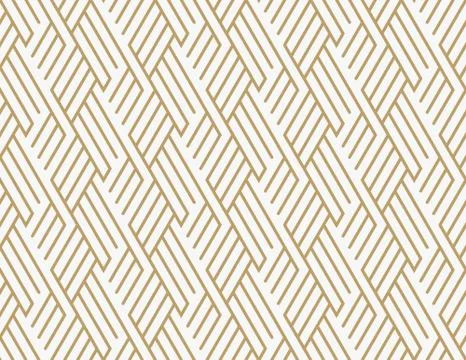 Geometric seamless pattern with line, modern minimalist style pattern backgro Stock Illustration