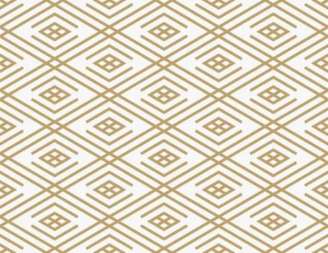 Geometric seamless pattern with line, modern minimalist style pattern backgro Stock Illustration