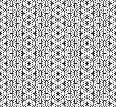 The geometric seamless pattern with lines. Illustrazione stock