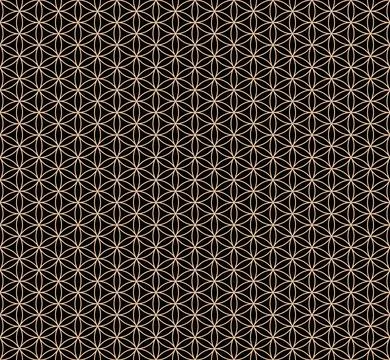 The geometric seamless pattern with lines. Stock Illustration