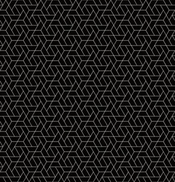 The geometric seamless pattern with lines. Stock Illustration