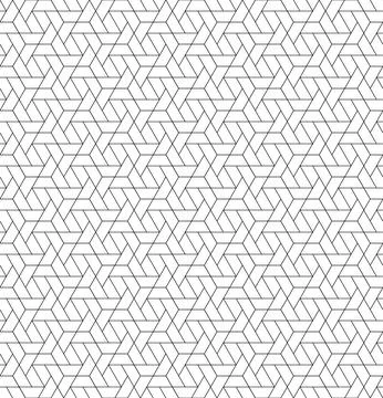 The geometric seamless pattern with lines. Stock Illustration