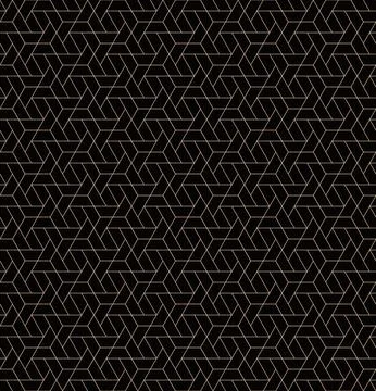 The geometric seamless pattern with lines. Stock Illustration