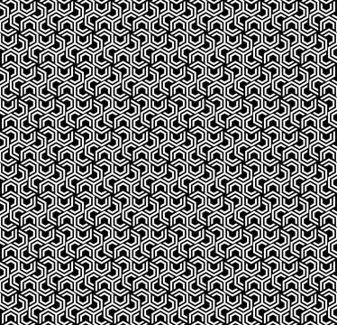 The geometric seamless pattern with lines. Stock Illustration