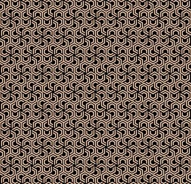 The geometric seamless pattern with lines. Illustrazione stock