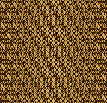 The geometric seamless pattern with lines. Stock Illustration